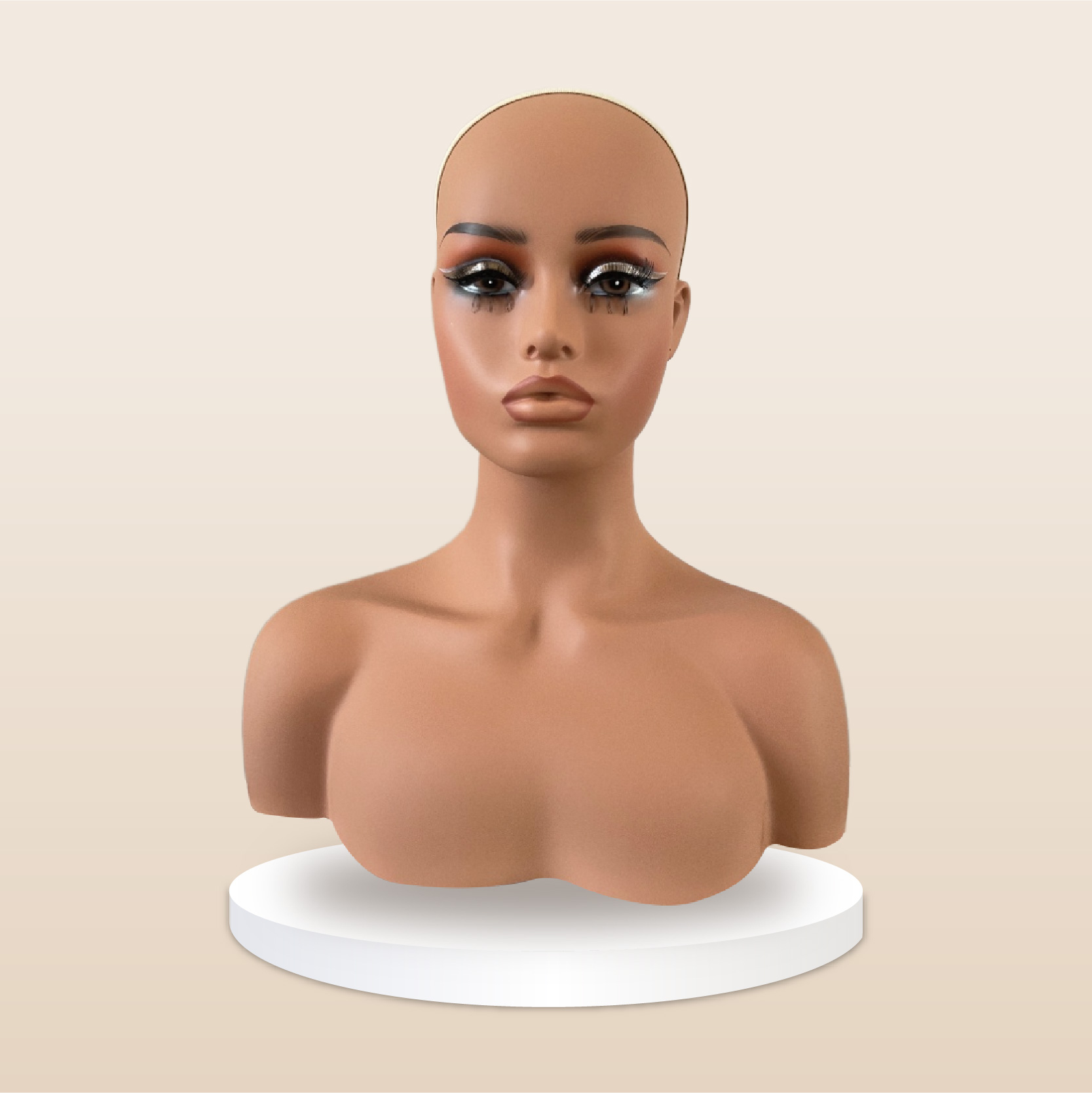 PVC Mannequin head-QDQSY