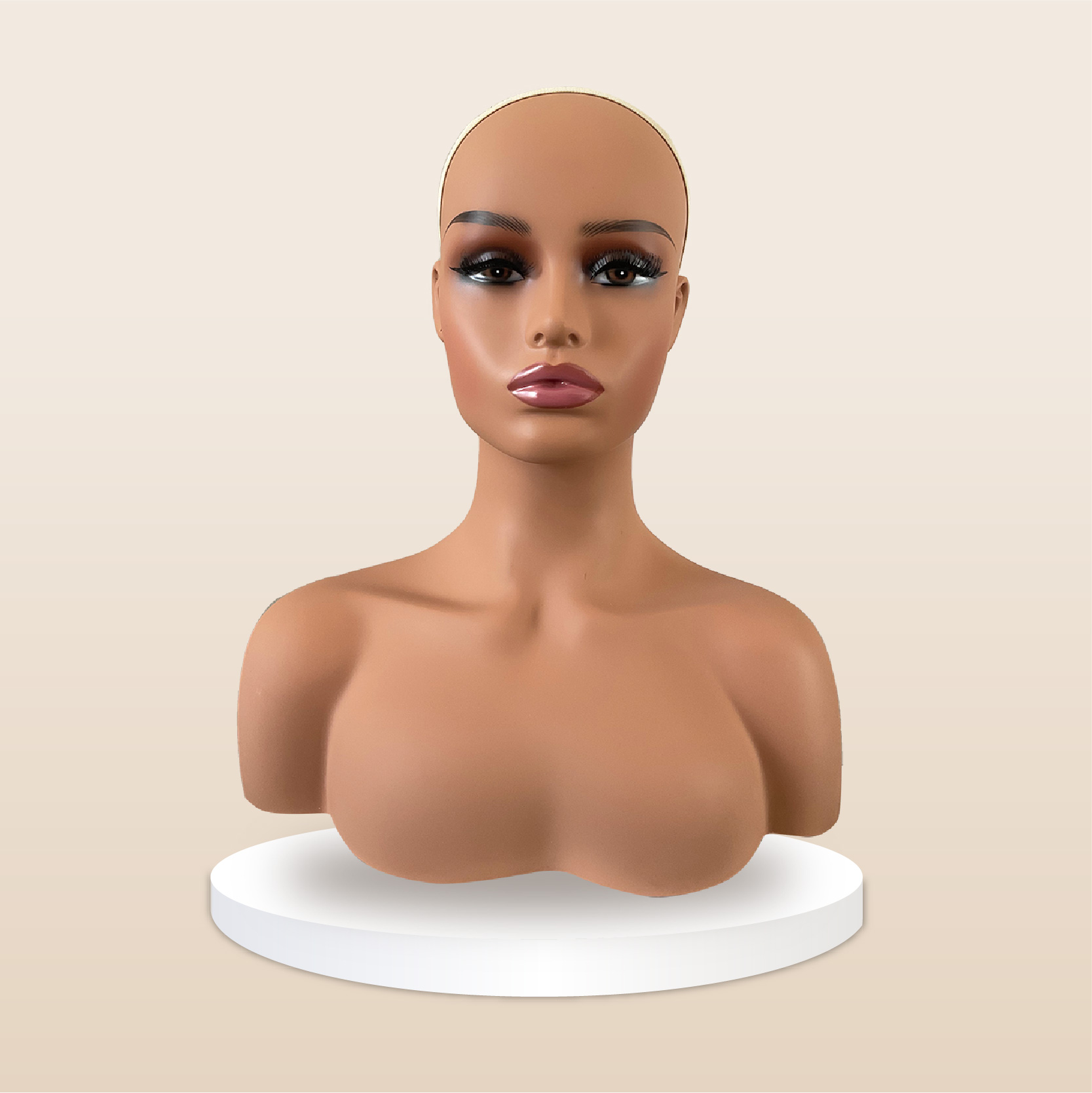 PVC Mannequin head-QDQYX